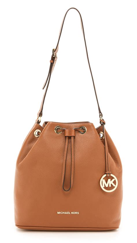 michael kors bucket bag with lock fob|Michael Kors drawstring bucket bag.